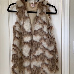 Faux fur vest